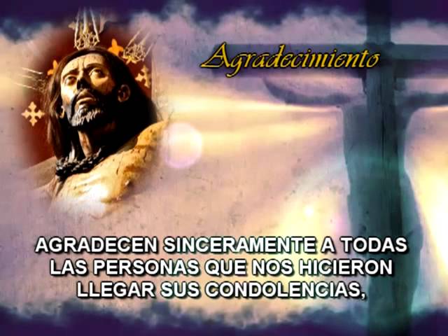 carta de agradecimiento por condolencias recibidas