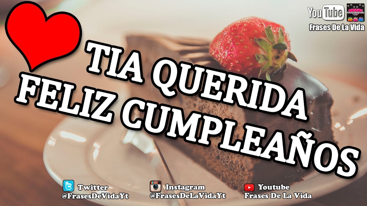 palabras de cumpleaños para mi tia