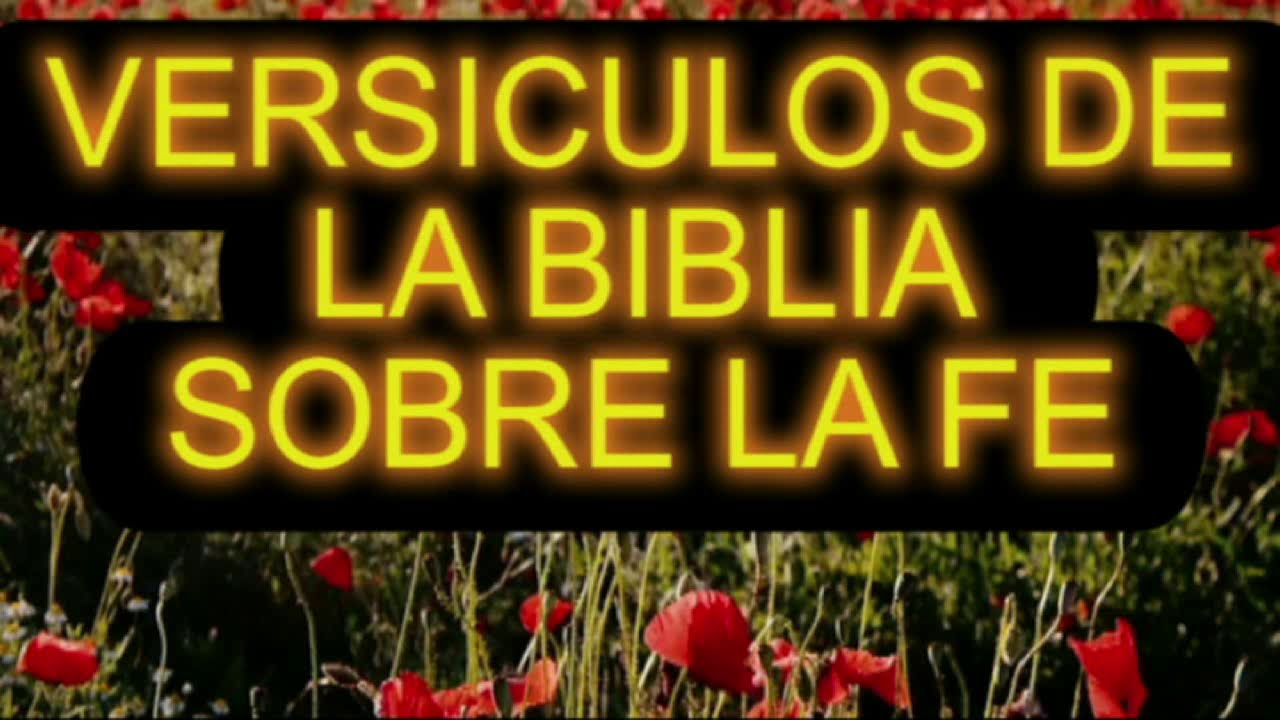 versículos dela biblia que hablen sobre la fe