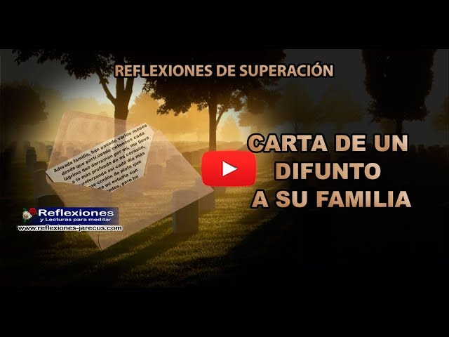 despedida de un difunto a su familia