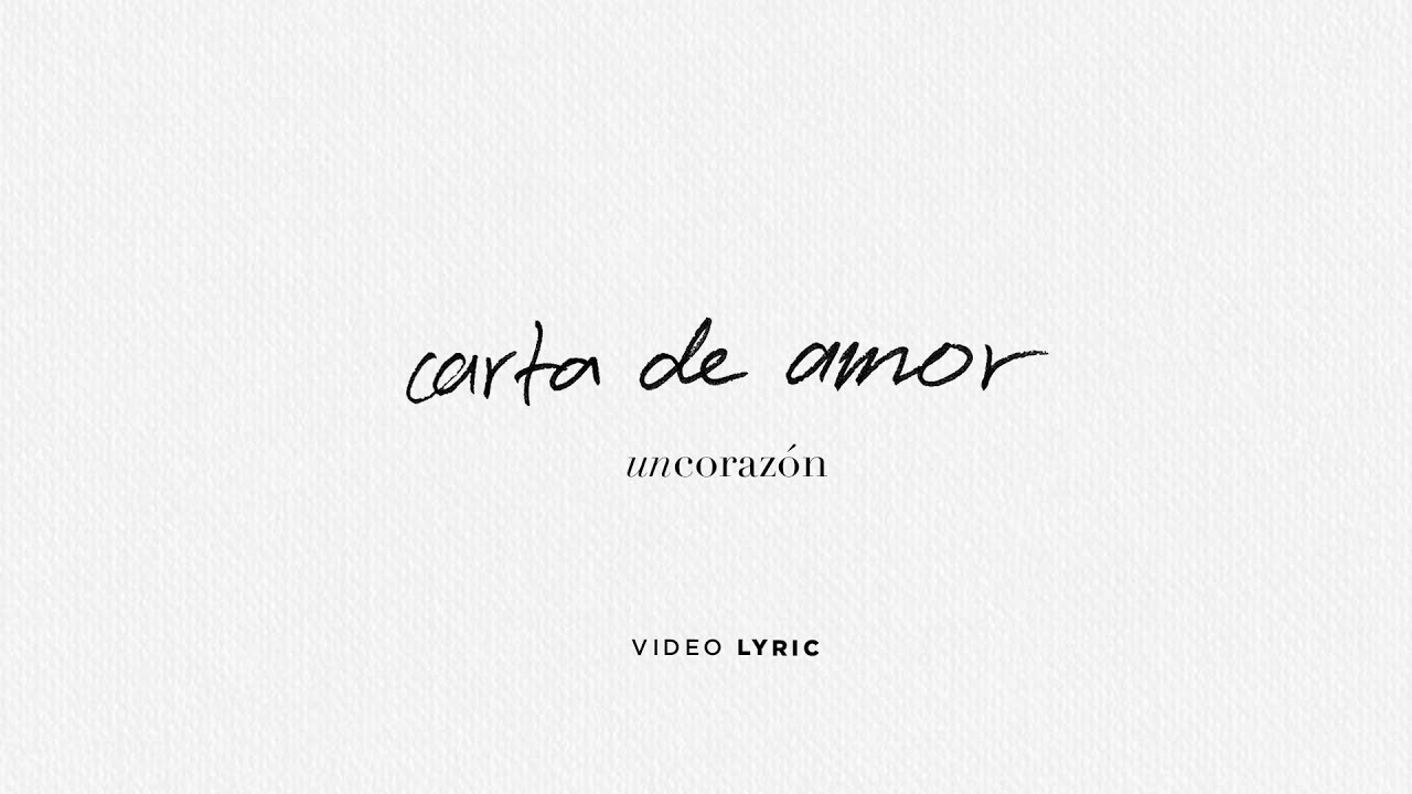 letra de carta de amor un corazon