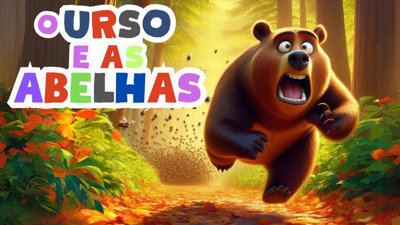 o urso e as abelhas fabula