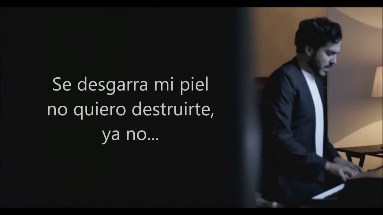 se desgarra mi piel no quiero destruirte