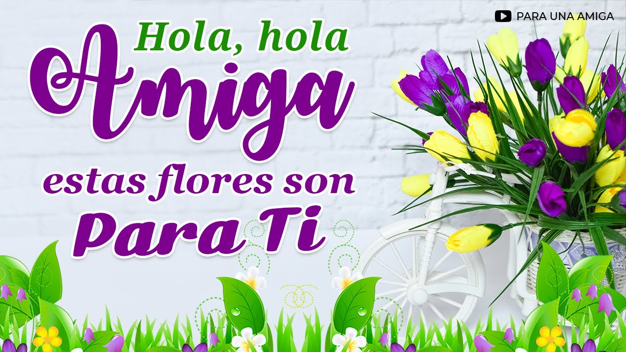 una flor para una amiga muy especial