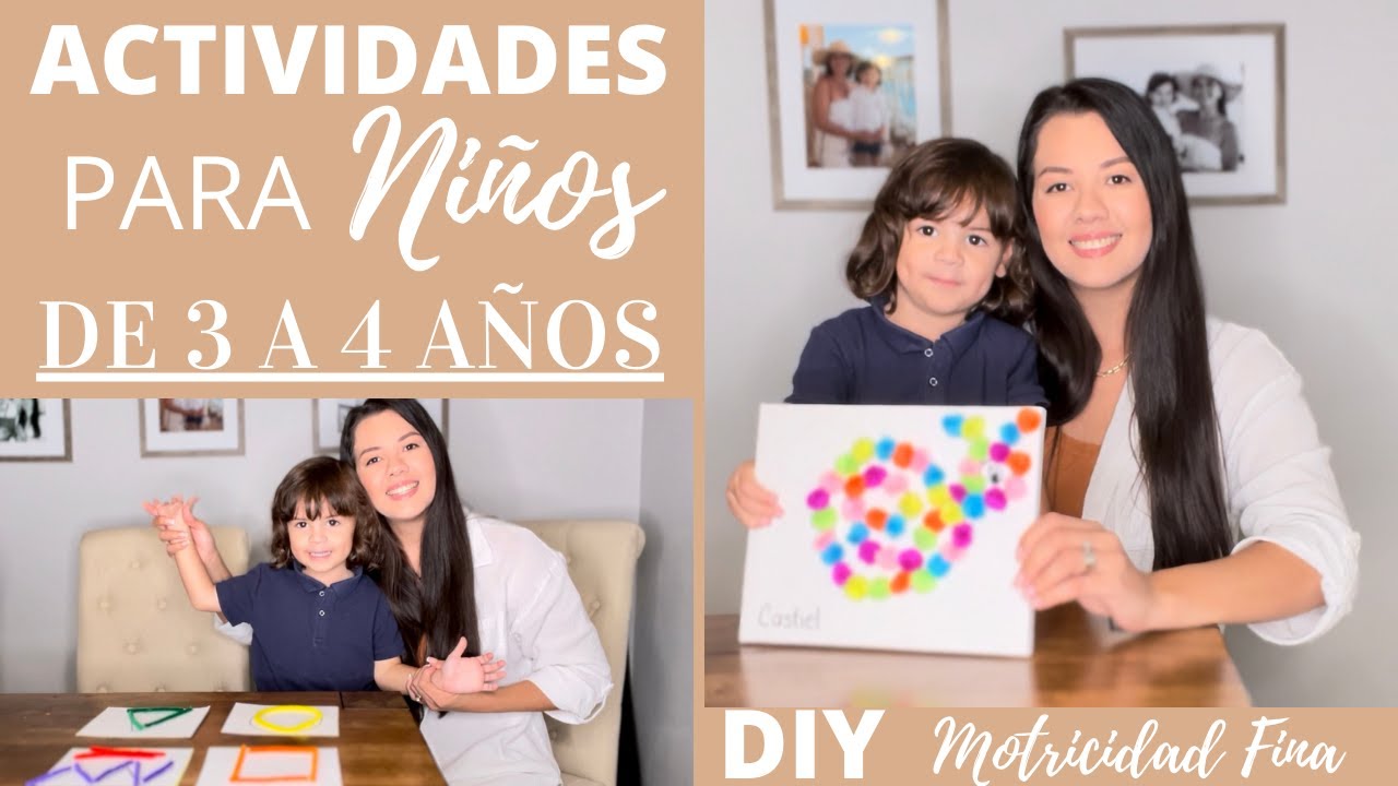 actividades pedagógicas para niños de 3 a 4 años