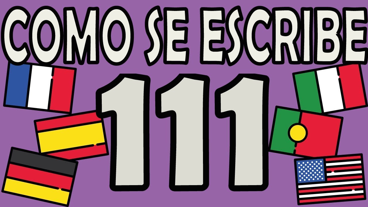 como se escribe 111 en letras