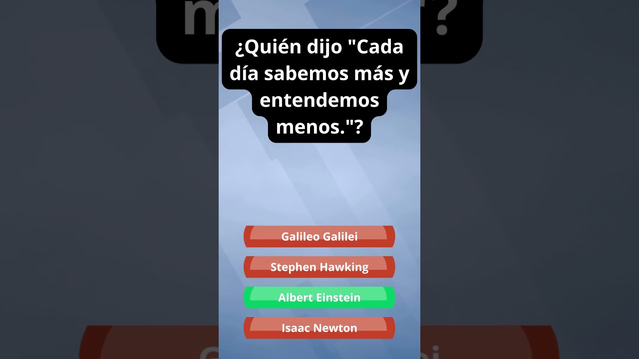 dijo cada día sabemos más y entendemos menos