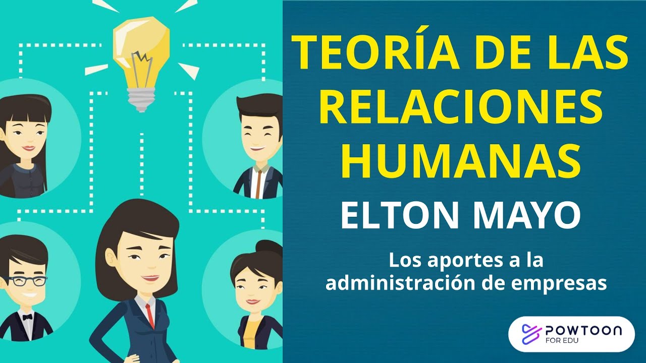 enfasis de la teoria de las relaciones humanas