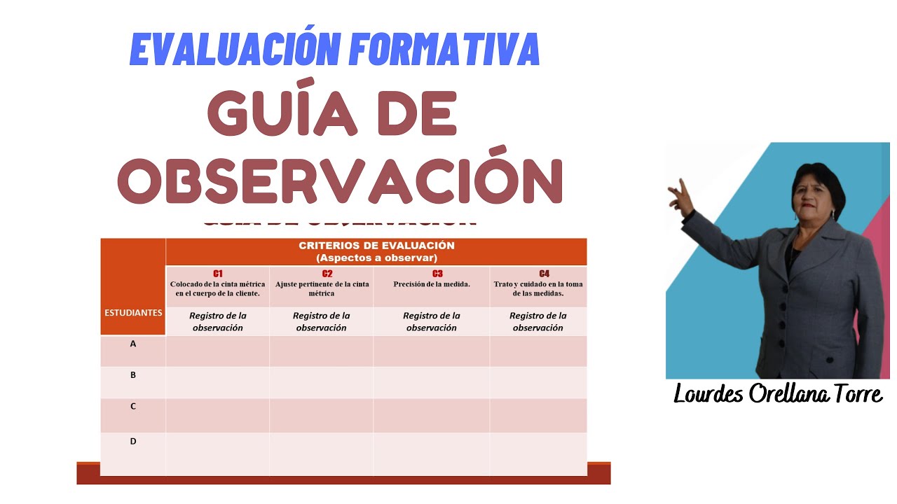 guia de observación como instrumento de evaluación
