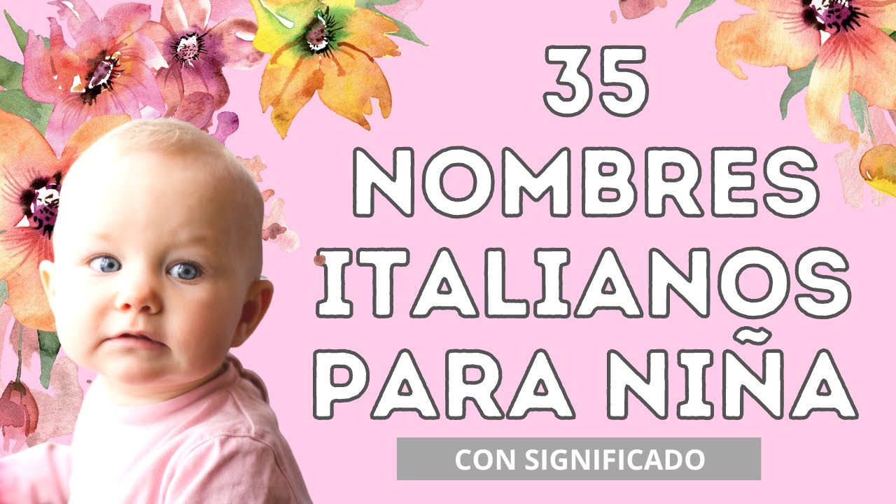 nombres italianos para niña no comunes