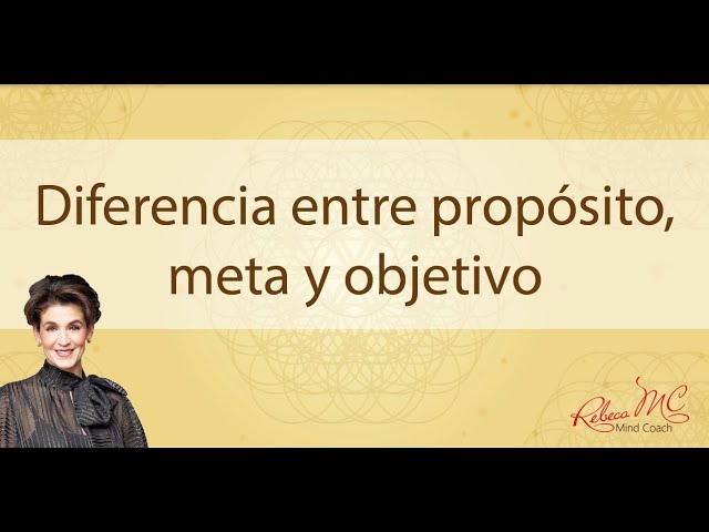 objetivo y propósito es lo mismo