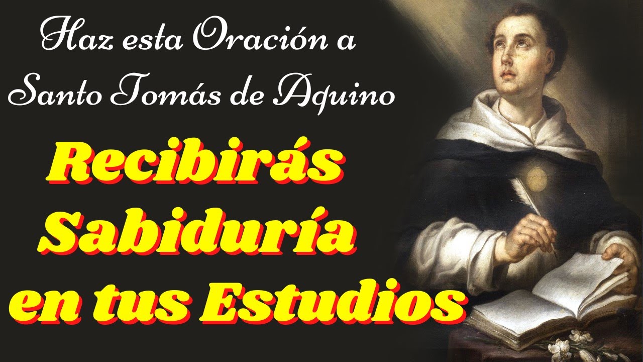 oracion del estudiante santo tomas de aquino