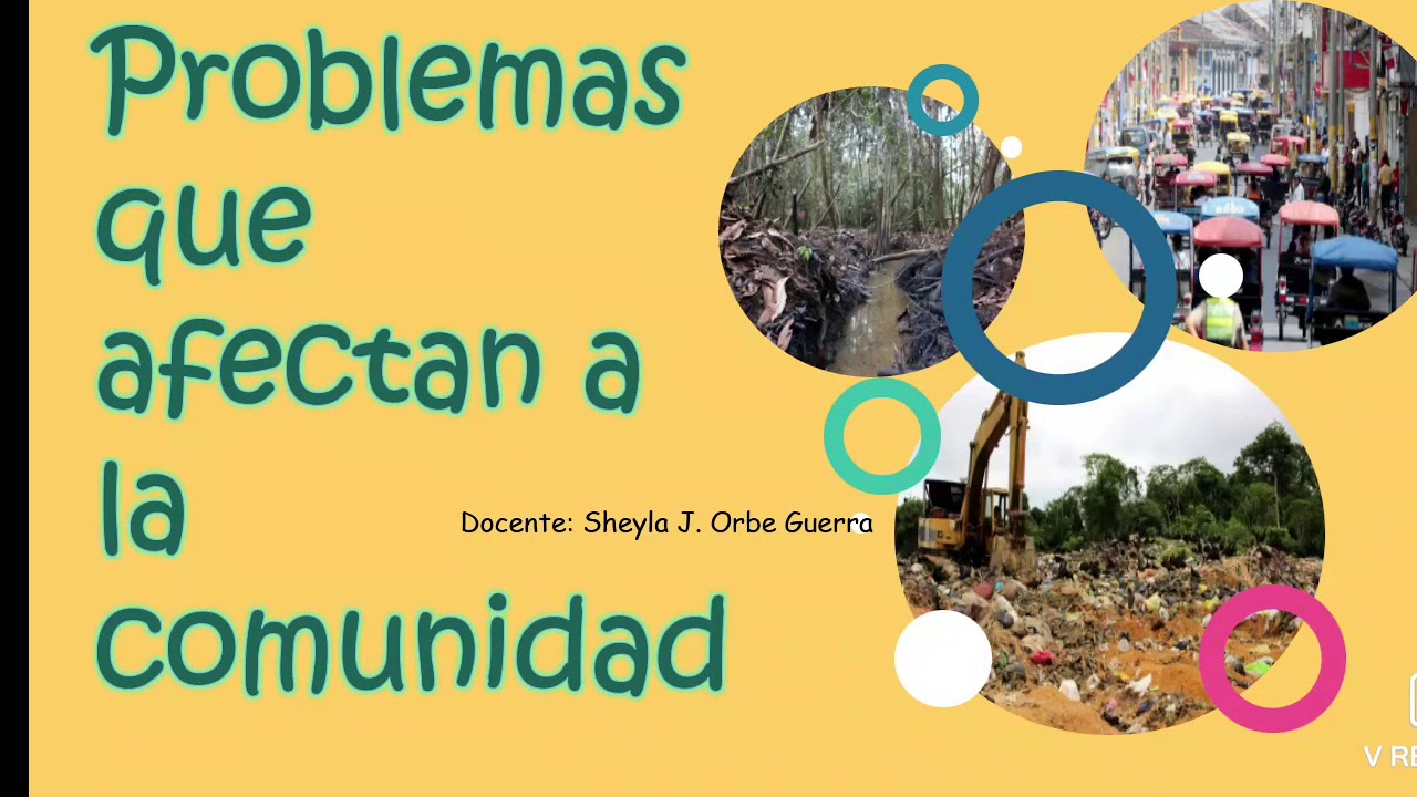 problemas que hay en una comunidad