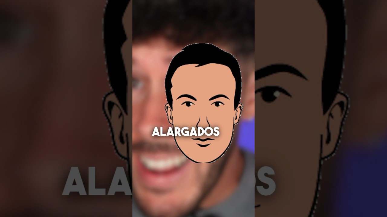 rostro largo y afilado y persona que así lo tiene