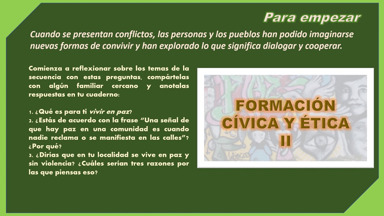 aprendamos a vivir con paz y sin violencia