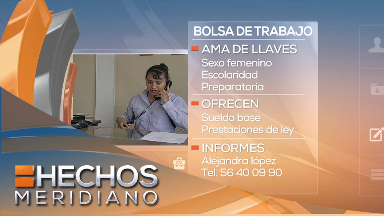 bolsa de trabajo ama de llaves