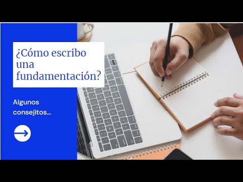 como escribir una fundamentacion de un proyecto