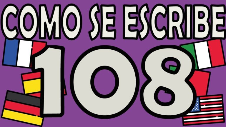 Como Se Escribe 108 En Letras